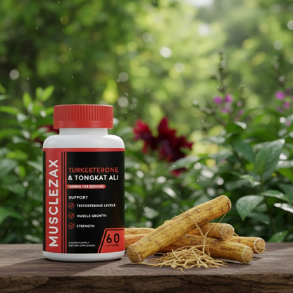 Musclezax® Turkesterone & Tongkat Ali | 1000MG | (Max Purity)
