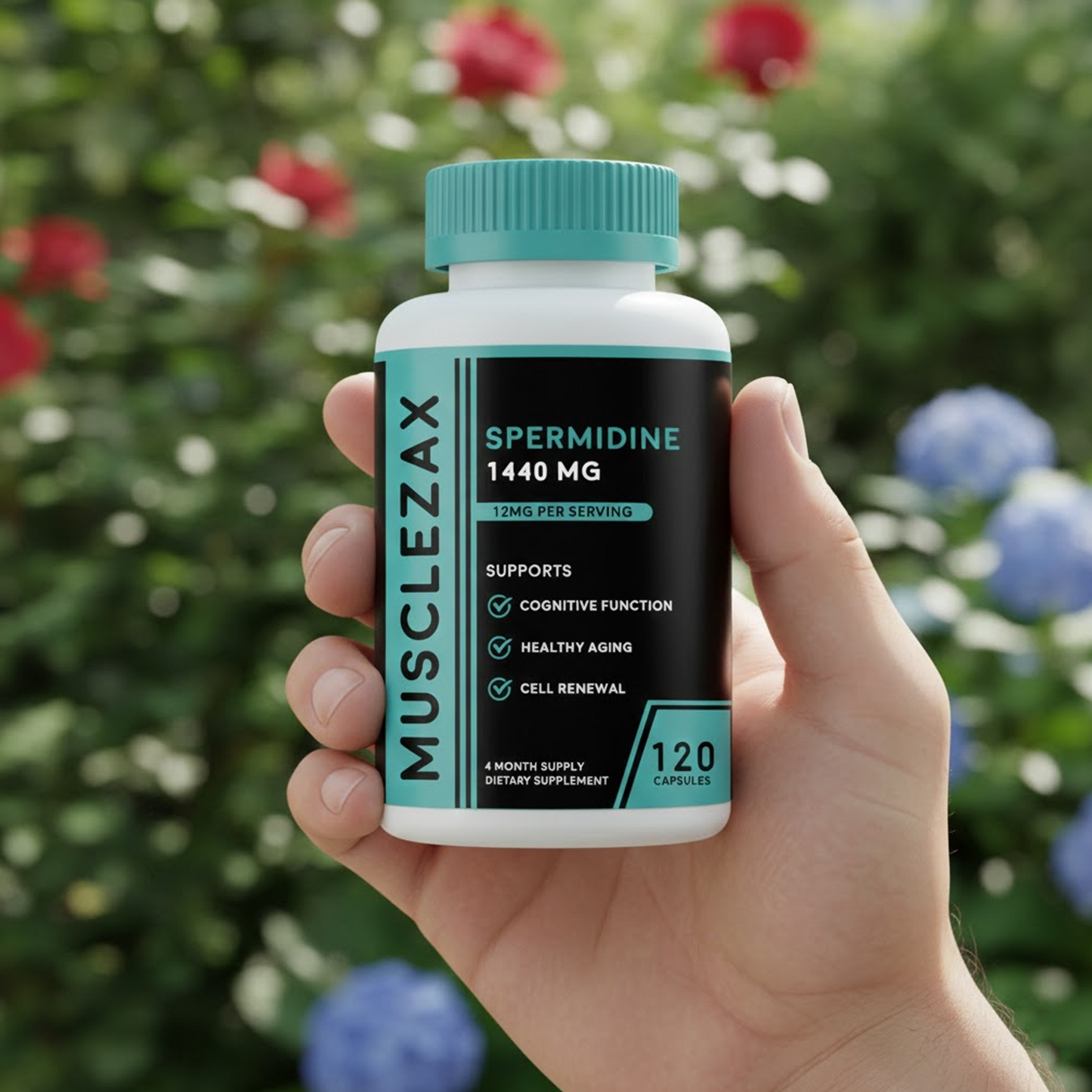 Musclezax® Spermidine 1440MG | 12MG Per Capsule | 4 Month Supply