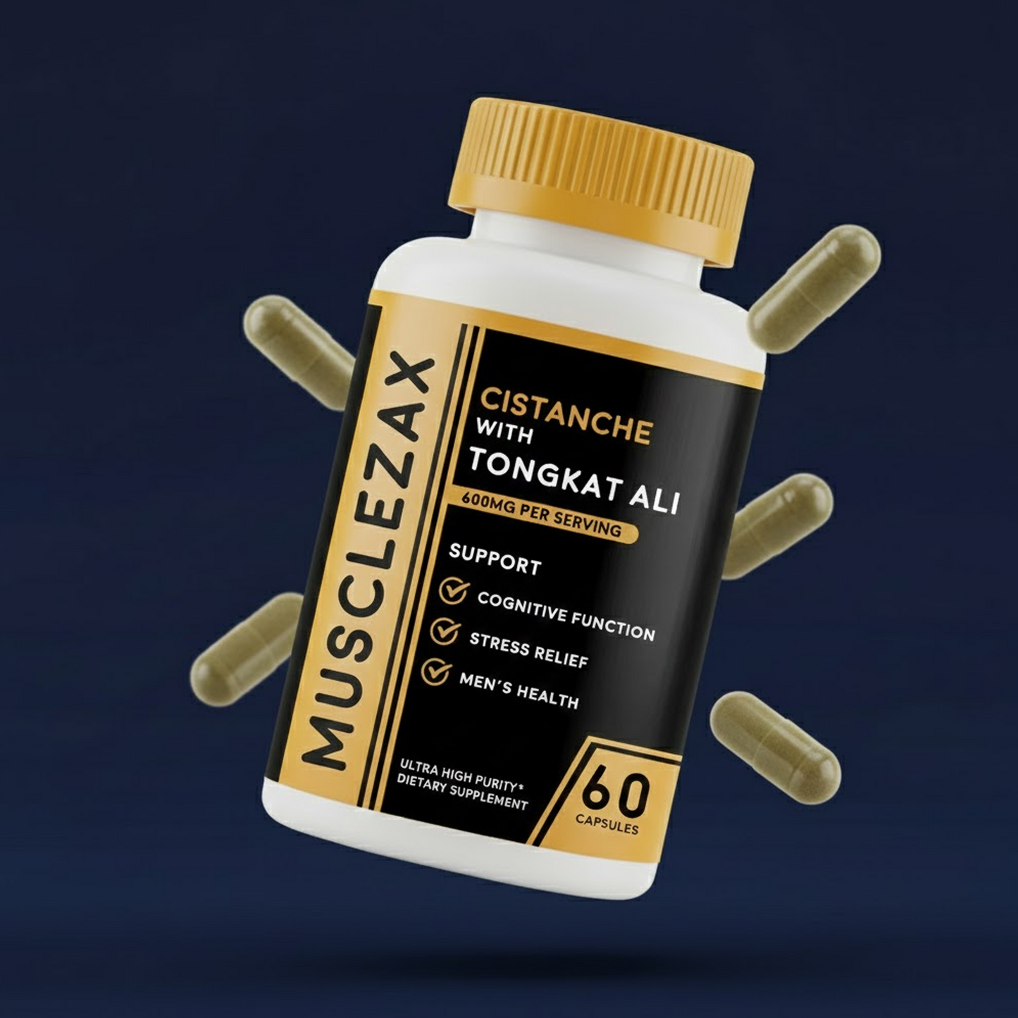 Musclezax® Cistanche Tubulosa 200mg & Tongkat Ali 400mg (Max Purity)