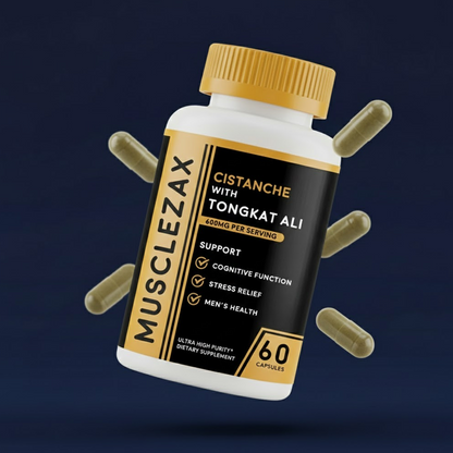 Musclezax® Cistanche Tubulosa 200mg & Tongkat Ali 400mg (Max Purity)