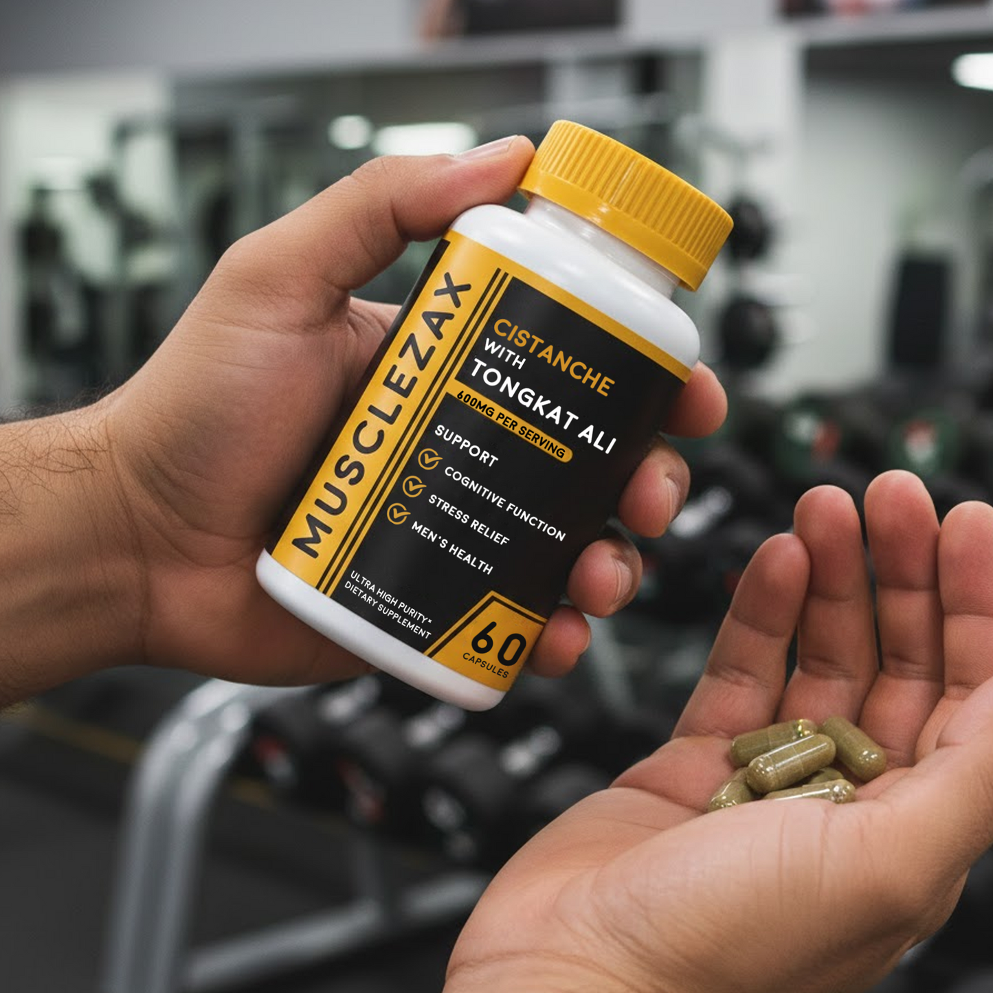 Musclezax® Cistanche Tubulosa 200mg & Tongkat Ali 400mg (Max Purity)