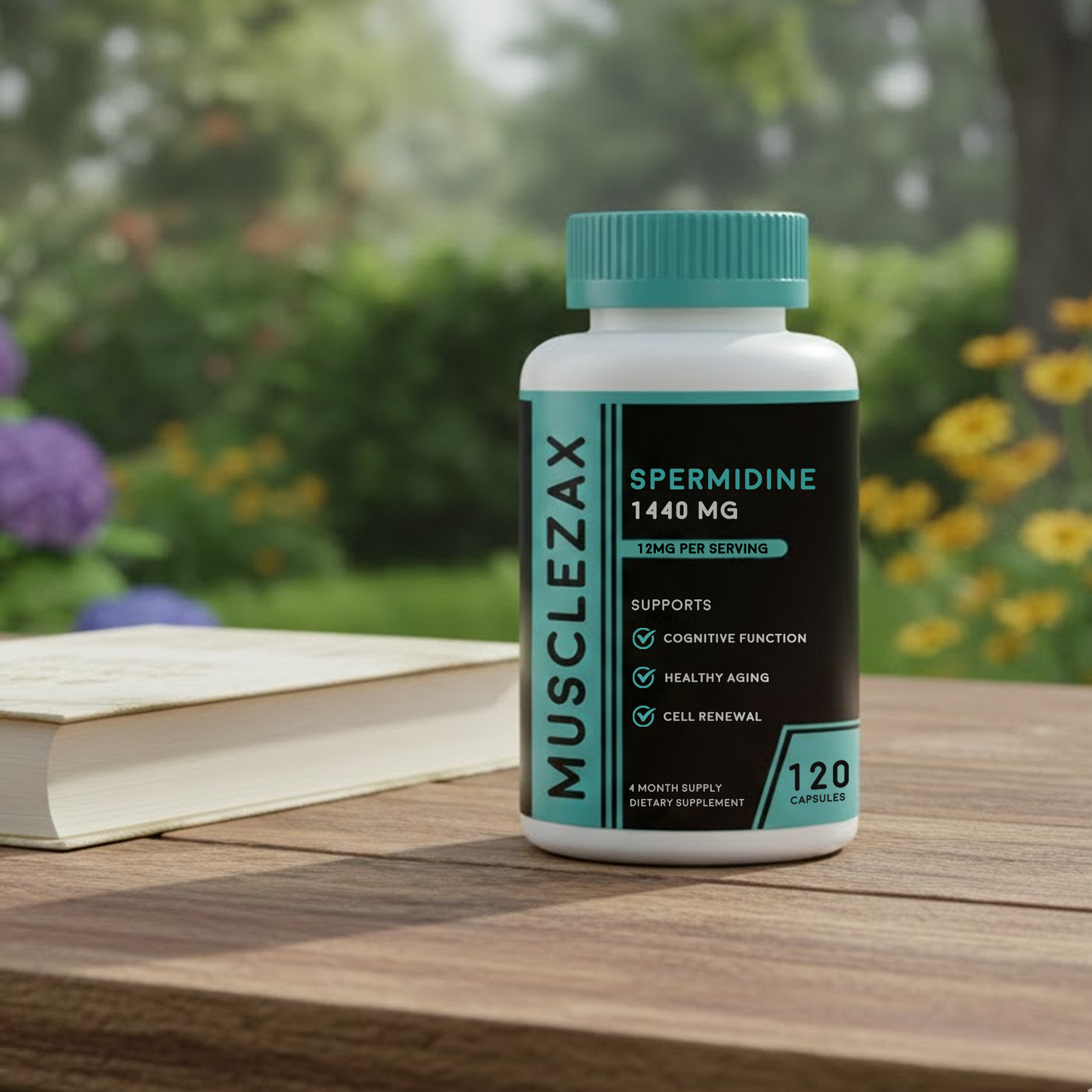 Musclezax® Spermidine 1440MG | 12MG Per Capsule | 4 Month Supply