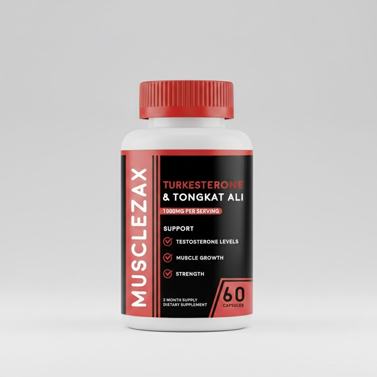 Musclezax® Turkesterone & Tongkat Ali | 1000MG | (Max Purity)