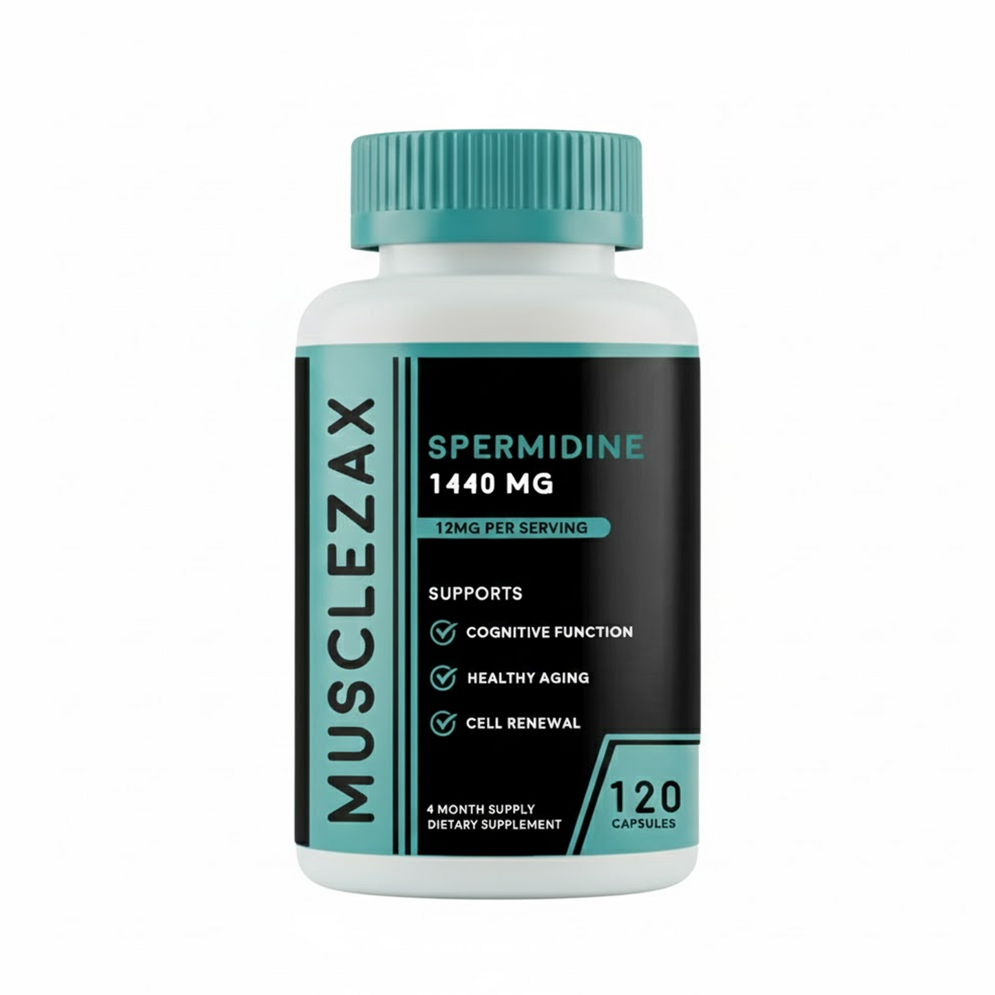 Musclezax® Spermidine 1440MG | 12MG Per Capsule | 4 Month Supply