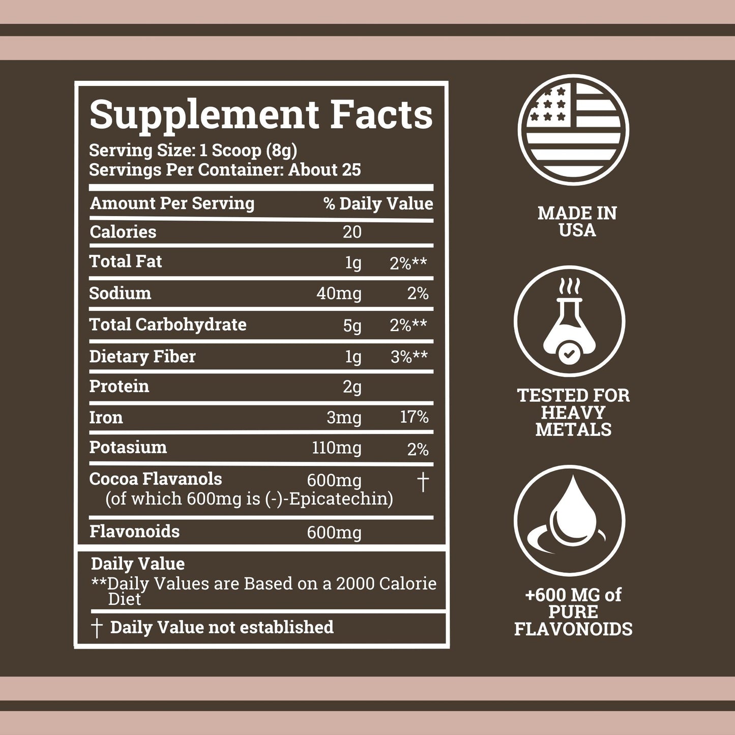 Supercharged Cocoa Flavanols 1200MG