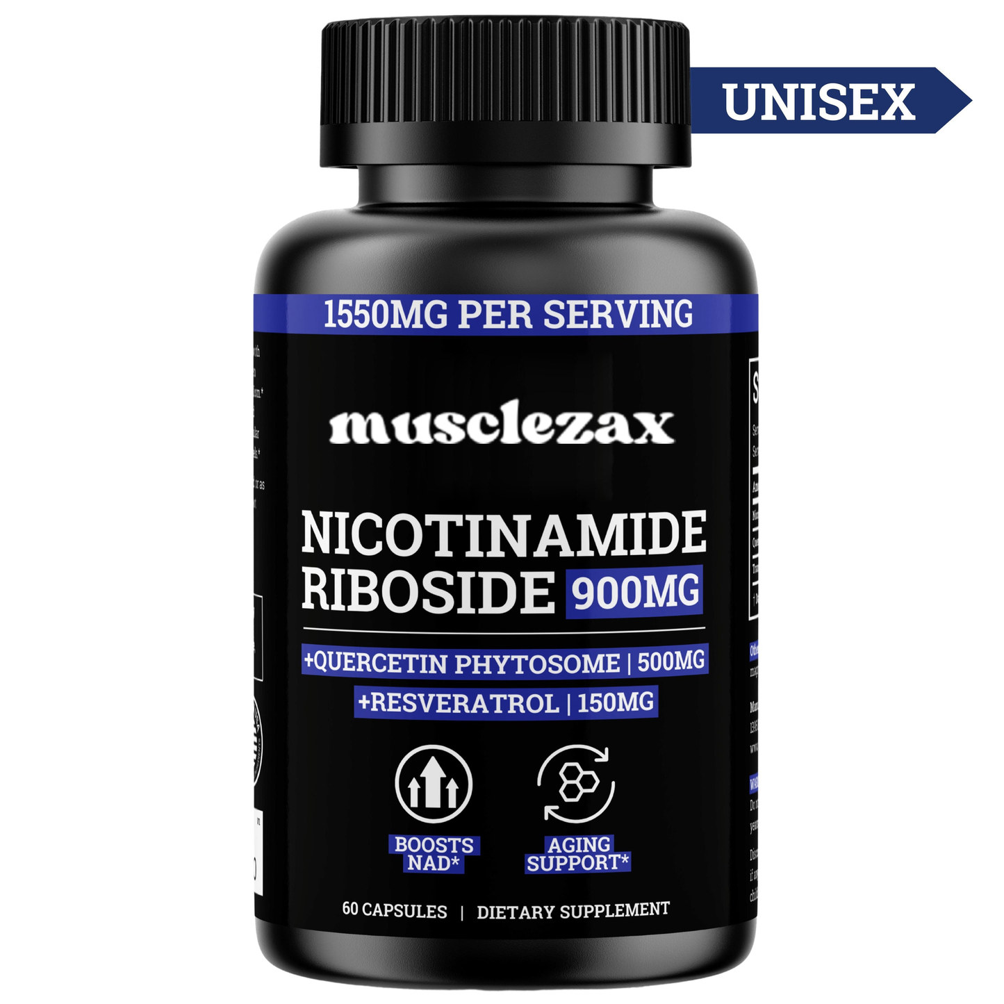 Nicotinamide Riboside (NR) 1550MG | With Quercetin & Resveratrol